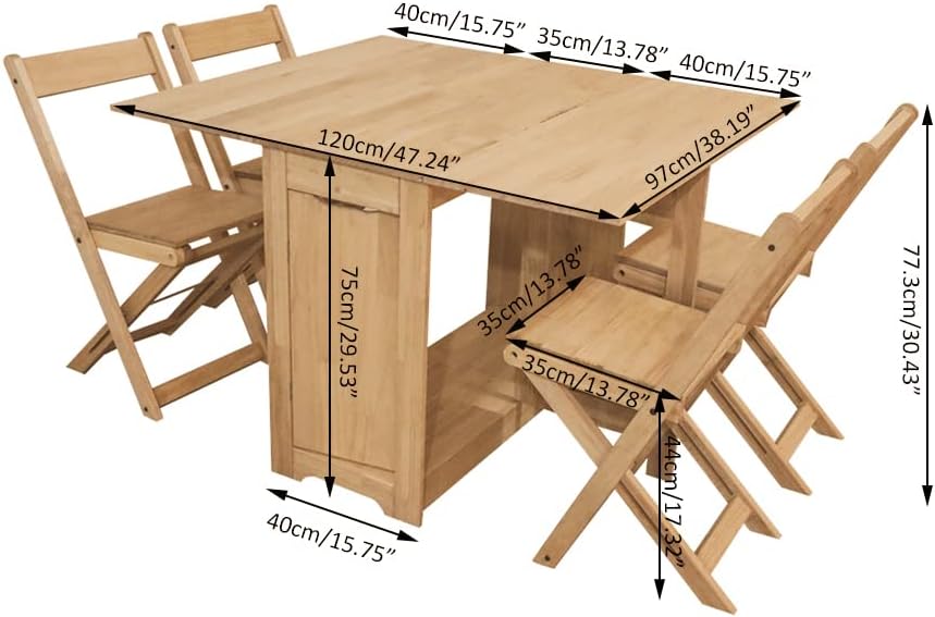 Ensemble Table Et 4 Chaises Pliantes