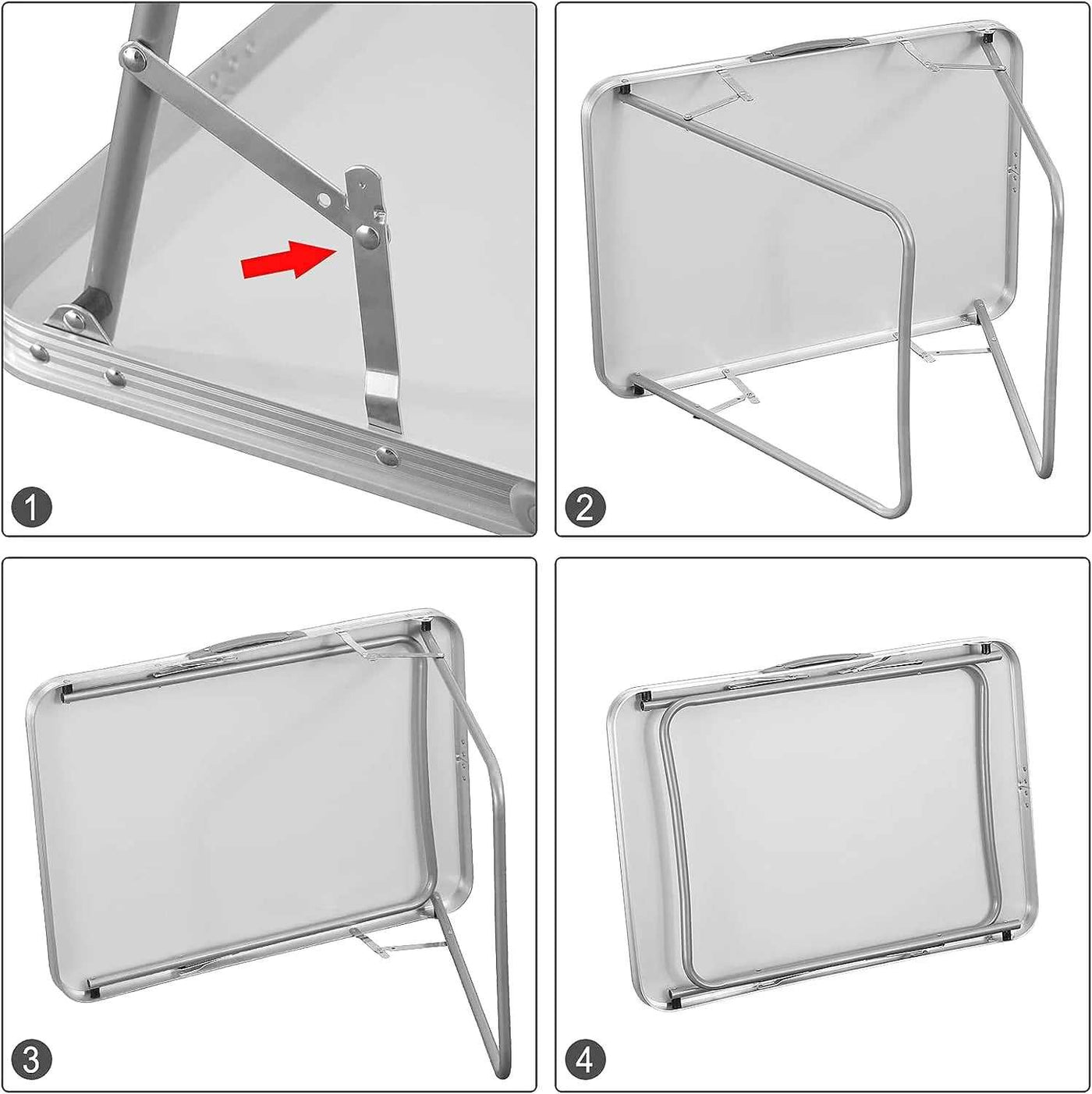 table pliante avec rangement intégré