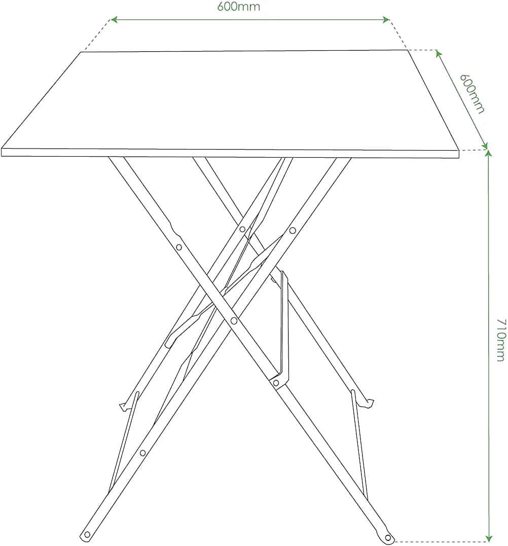 mobiler de jardin table pliante métal