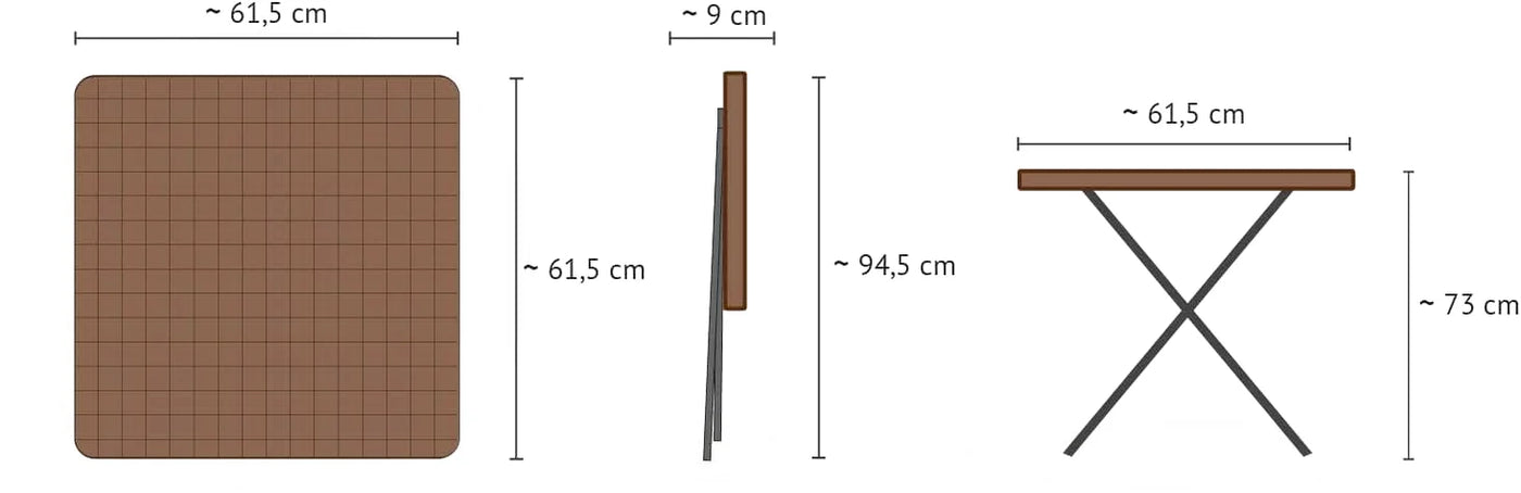 table de jardin pratique et pliante