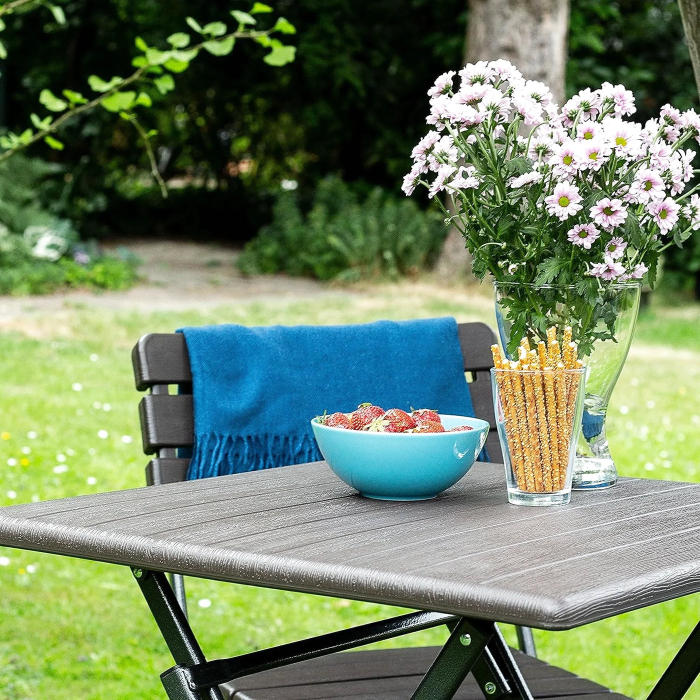 table de jardin pliable