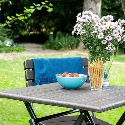 table de jardin pliable