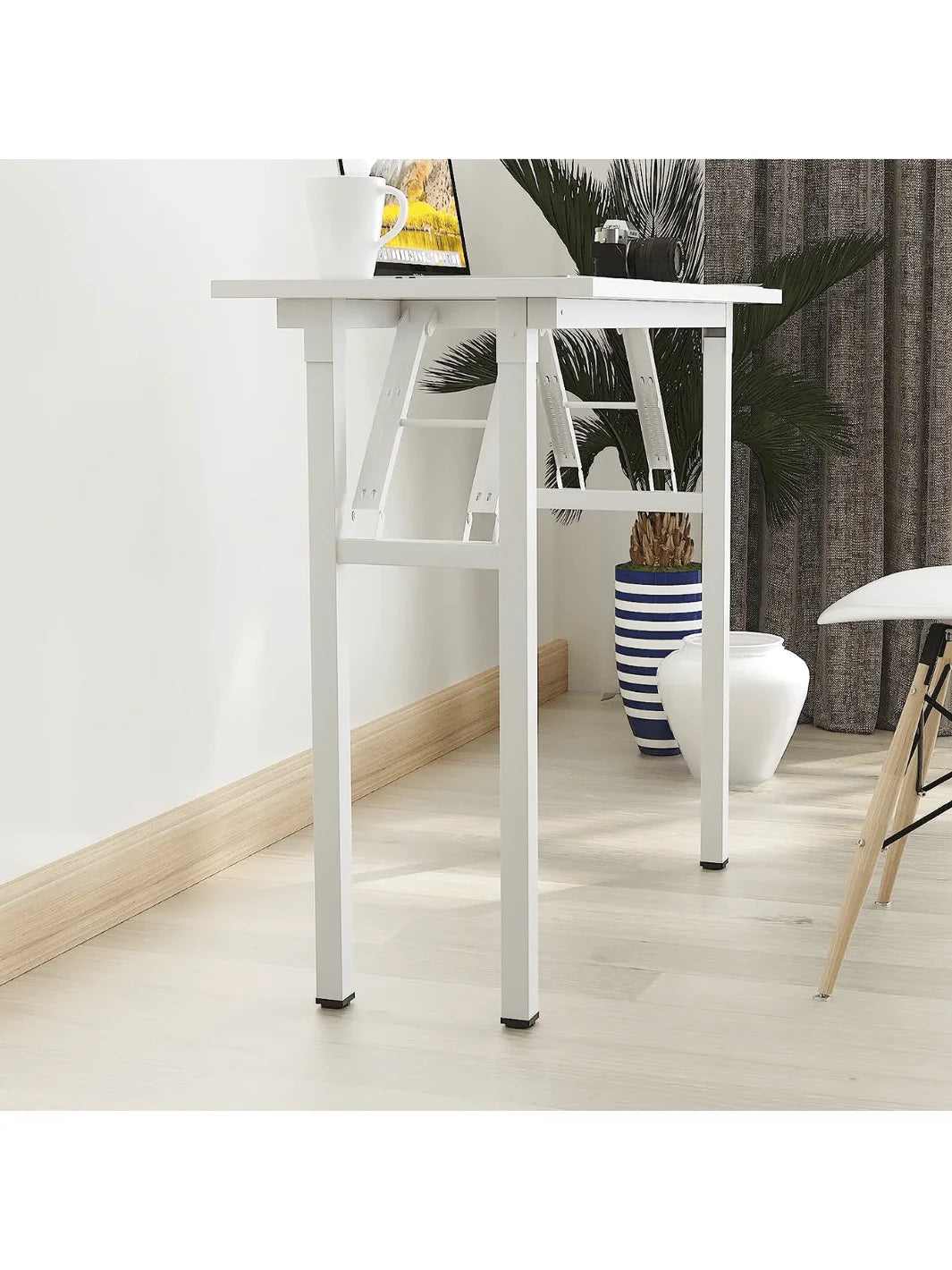 table d'appoint pliante blanche