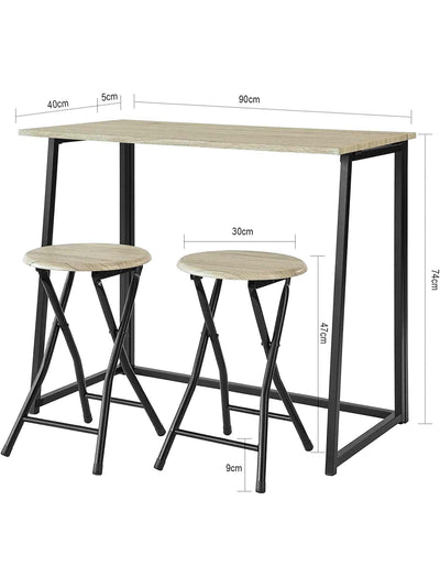 espace repas table pliante et chaise