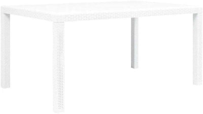 table de jardin pliante blanche