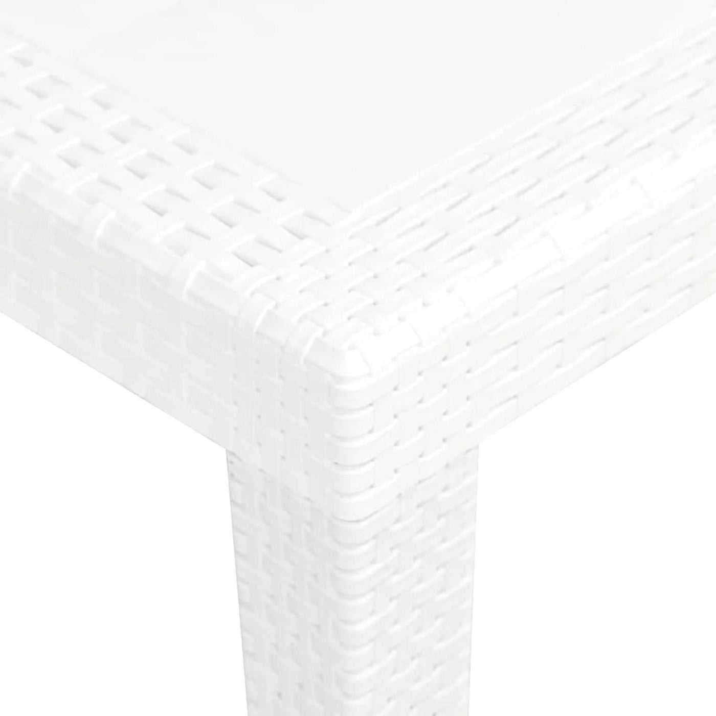 table pliable en plastique design blanc