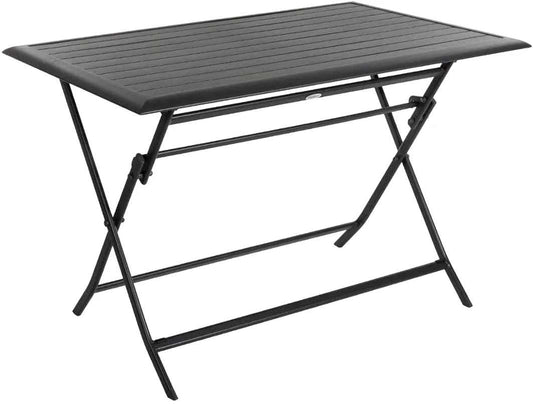 mobilier de jardin table pliante aluminium