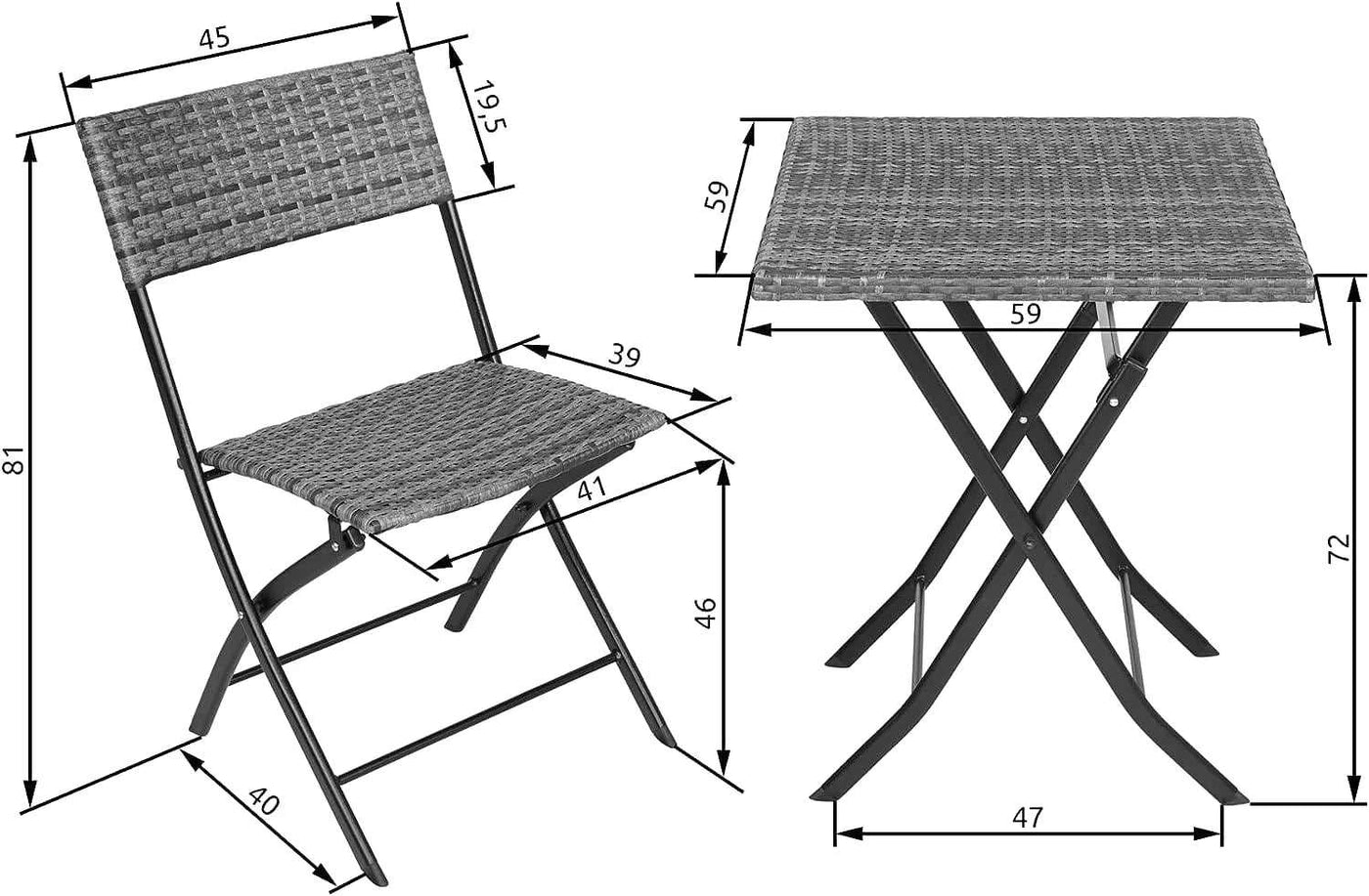 Table de jardin pliante 2 personnes - Fournisseur numéro 1 de la Table Pliante