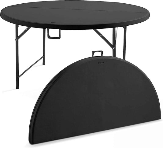 Mobilier de jardin table ronde pliante