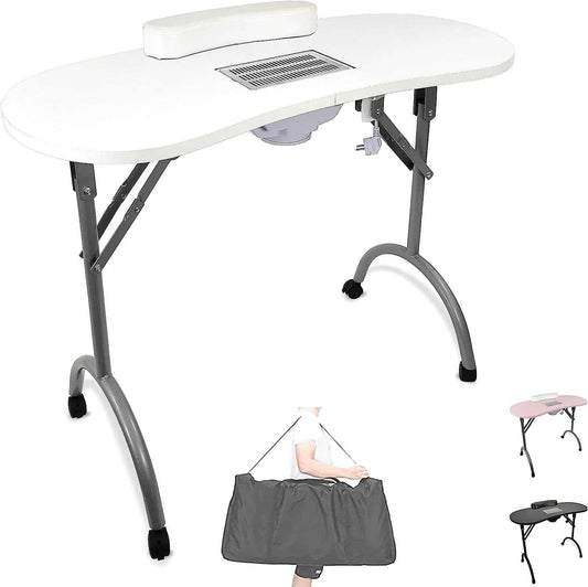 table de manucure avec aspirateur intégré