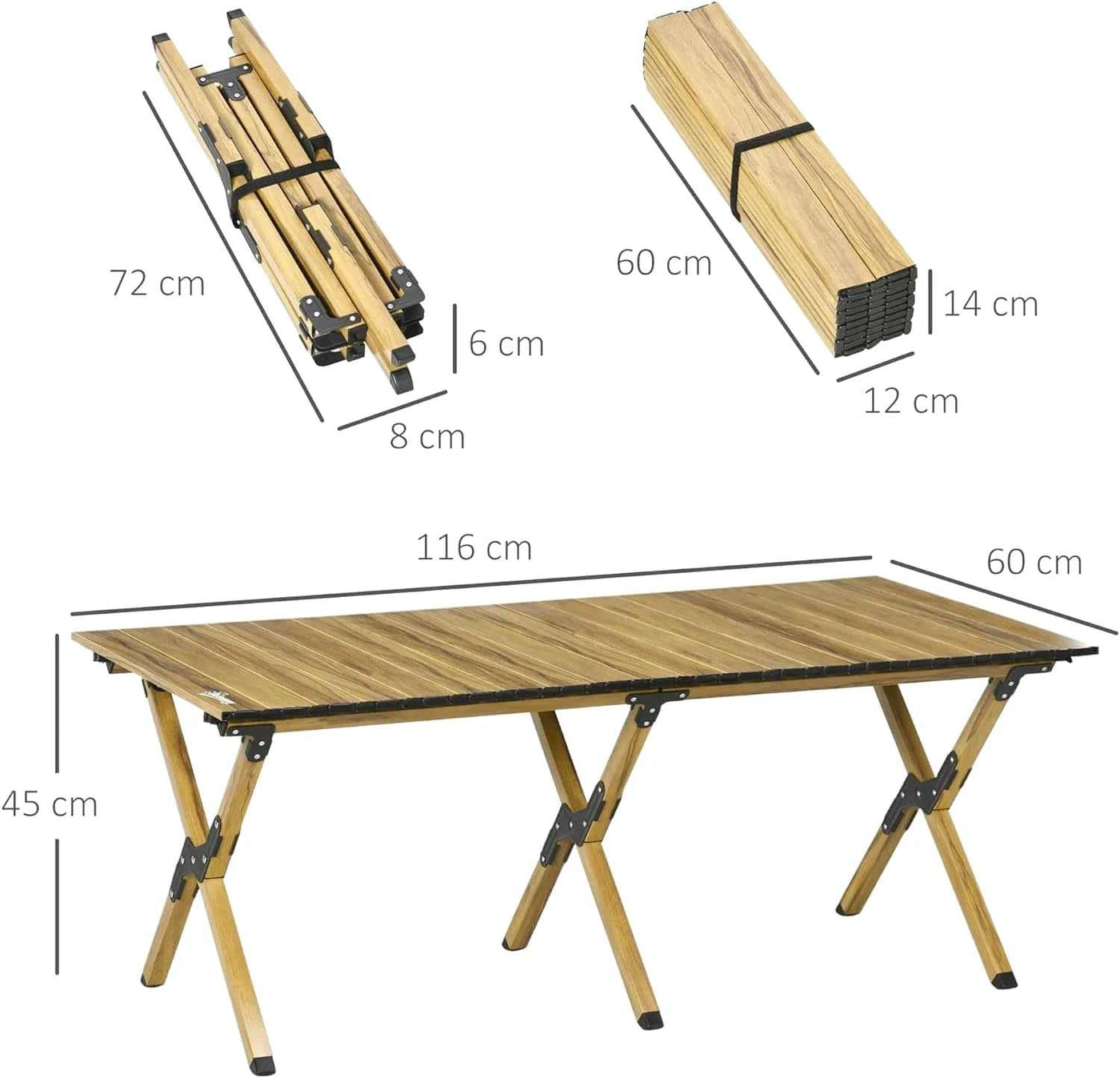 table de jardin pliante 6 personnes