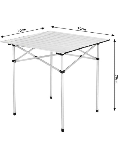 Table de Pique-nique en Aluminium Pliable