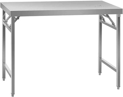 table pliante inox rustique