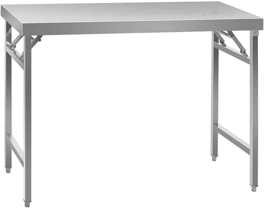 table pliante inox rustique