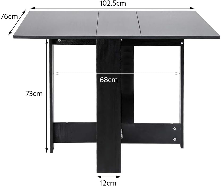 table pliante noire en plastique